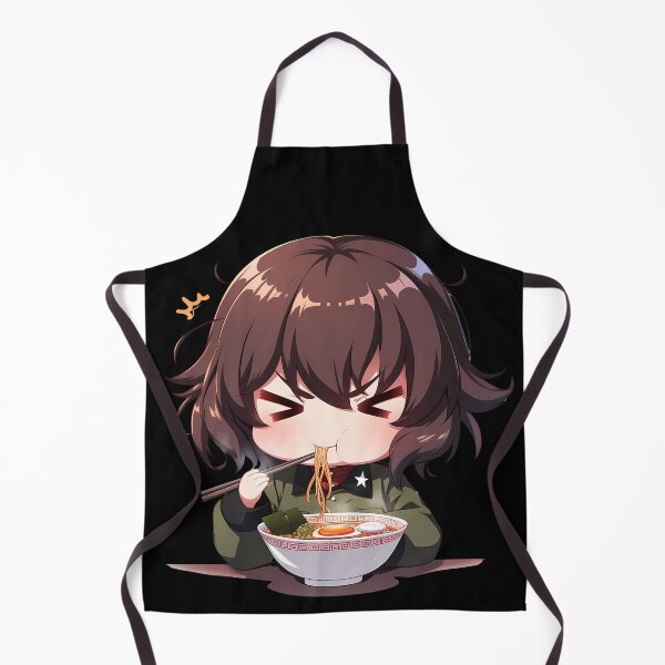 Item preview, Nishizumi Maho Girls Und Panzer Chibi Ramen Serious Slurp designed and sold by mildaclairmo.
