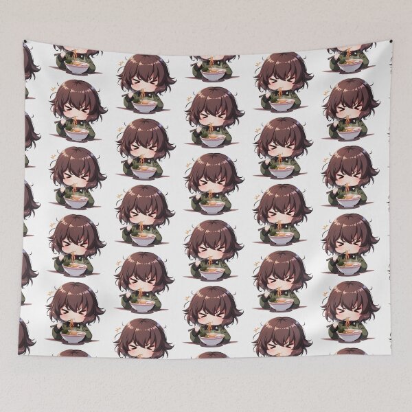 Item preview, Nishizumi Maho Girls Und Panzer Chibi Ramen Serious Slurp designed and sold by mildaclairmo.
