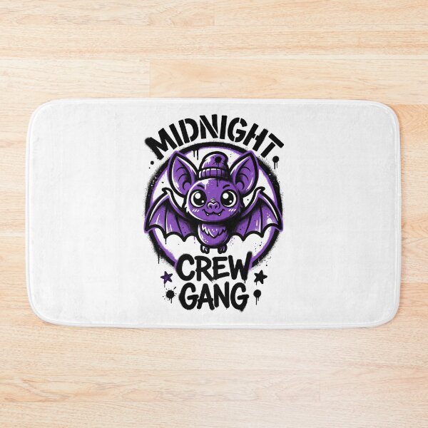 Item preview, Midnight Crew Gang Cute Bat with Big Eyes Spooky Street Art Tee designed and sold by DarylWelsh2024.