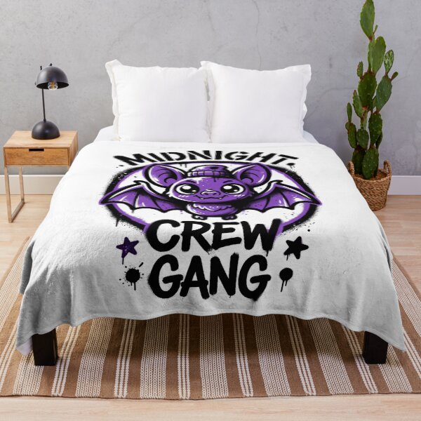 Item preview, Midnight Crew Gang Cute Bat with Big Eyes Spooky Street Art Tee designed and sold by DarylWelsh2024.