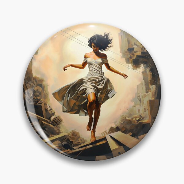 Item preview, Imaginary Surreal World Fantasy Female Dancing Through Destruction designed and sold by DEC02.