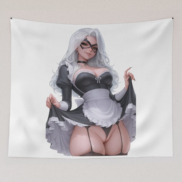 Item preview, Black Cat Maid (Marvel Rivals) 6 designed and sold by HisAndHerShirts.