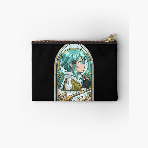 Artikelvorschau, Sinon Sword Art Online Türkis Buntglasprofil entworfen und verkauft von mildaclairmo.