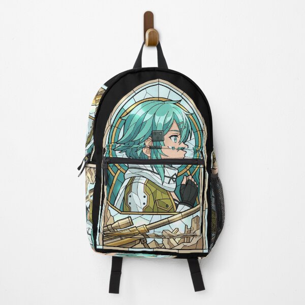 Item preview, Sinon Sword Art Online Teal Stained Glass Profile designed and sold by mildaclairmo.
