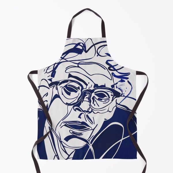 Item preview, David Hockney, portrait - Blue Abstract Art designed and sold by shadow-bloom.