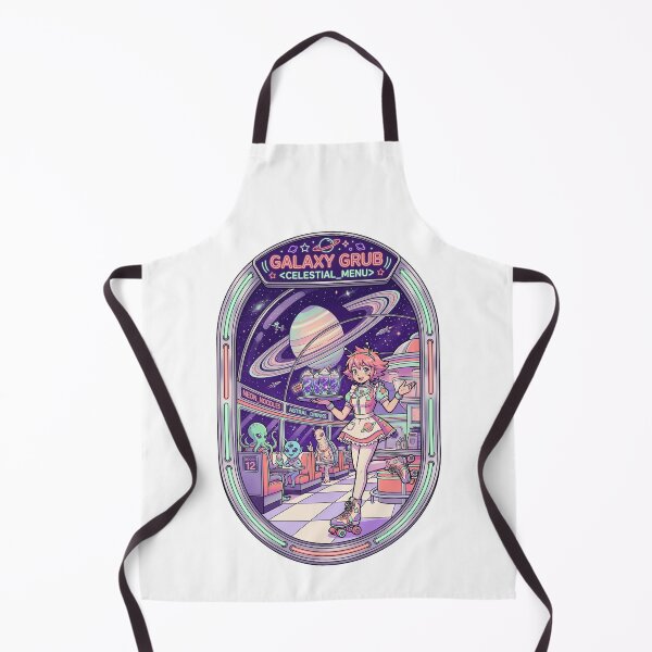Item preview, Retro Space Diner Anime Roller Girl Kawaii Galaxy Grub Sci-Fi Aesthetic designed and sold by mood-draftsman.
