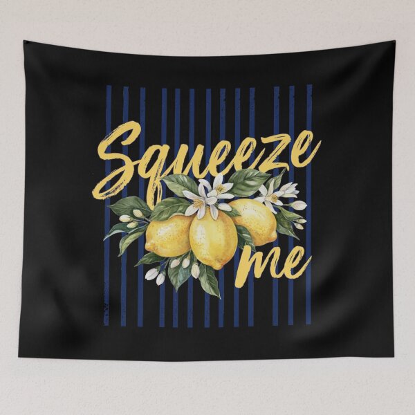 Item preview, Squeeze Me Lemon Quote Cute Citrus Fruit Summer Pun designed and sold by Dabbing Turtle Designs.
