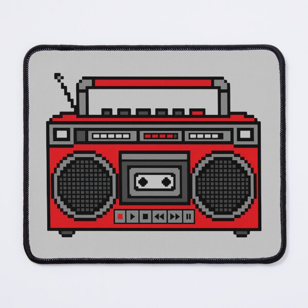 Item preview, Retro 80s Boombox Pixel Art – Vintage Cassette Player designed and sold by Spring Things.