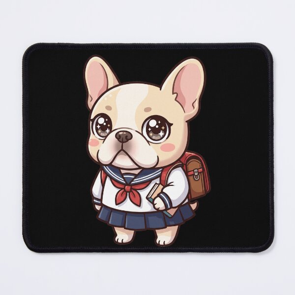 Item preview, Cute French Bulldog Anime School Girl Kawaii Frenchie Dog Aesthetic designed and sold by mood-draftsman.
