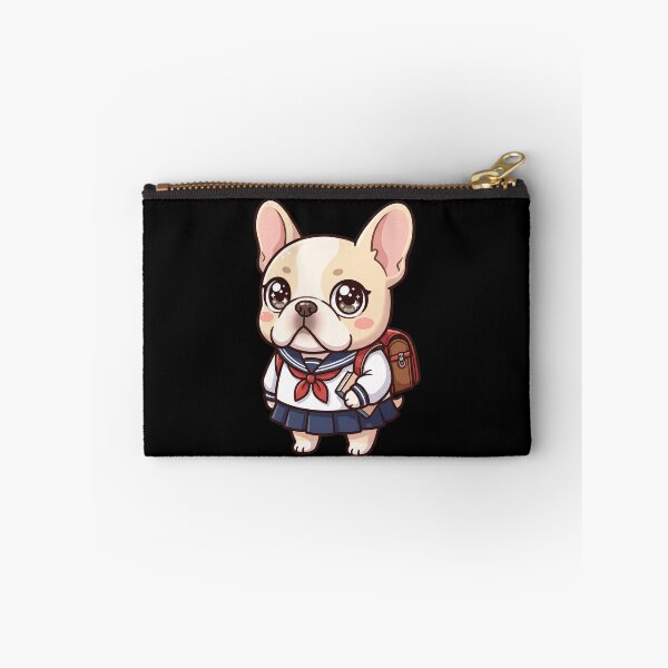 Item preview, Cute French Bulldog Anime School Girl Kawaii Frenchie Dog Aesthetic designed and sold by mood-draftsman.