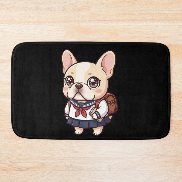 Item preview, Cute French Bulldog Anime School Girl Kawaii Frenchie Dog Aesthetic designed and sold by mood-draftsman.