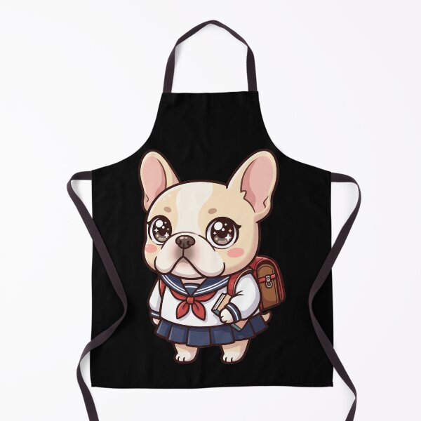 Item preview, Cute French Bulldog Anime School Girl Kawaii Frenchie Dog Aesthetic designed and sold by mood-draftsman.