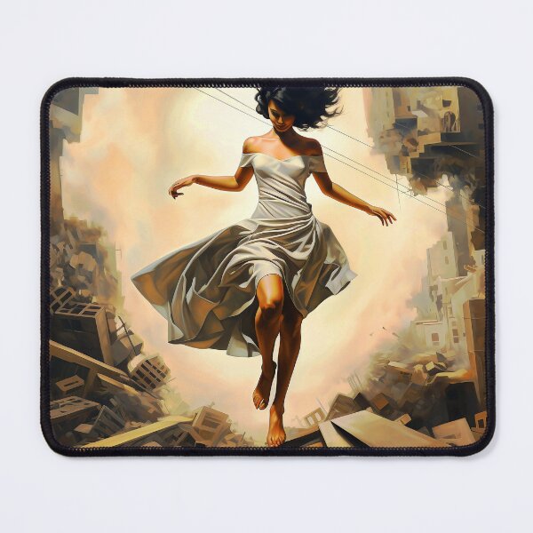 Item preview, Imaginary Surreal World Fantasy Female Dancing Through Destruction designed and sold by DEC02.