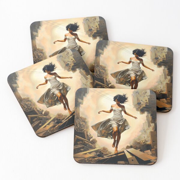 Item preview, Imaginary Surreal World Fantasy Female Dancing Through Destruction designed and sold by DEC02.