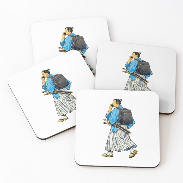 Item preview, Modern Samurai Commuter With Smartphone Art designed and sold by SakuraMarket26.