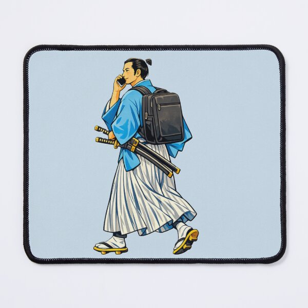 Item preview, Modern Samurai Commuter With Smartphone Art designed and sold by SakuraMarket26.