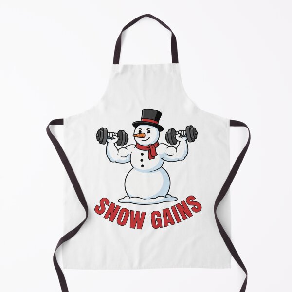 Item preview, Snow Gains Funny Winter Snowman Gym Design designed and sold by Lift Apparel.