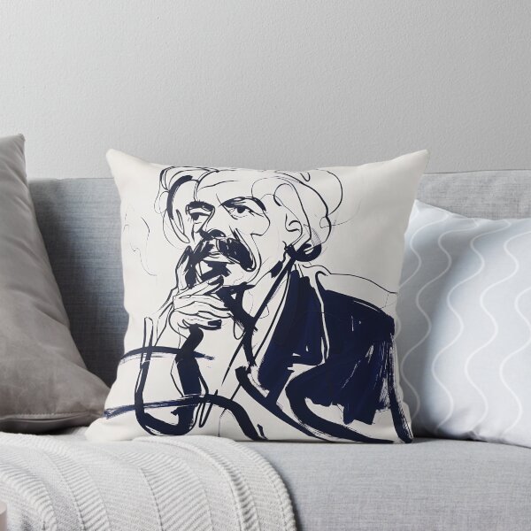 Item preview, David Lloyd George, leader - Blue Abstract Art designed and sold by shadow-bloom.
