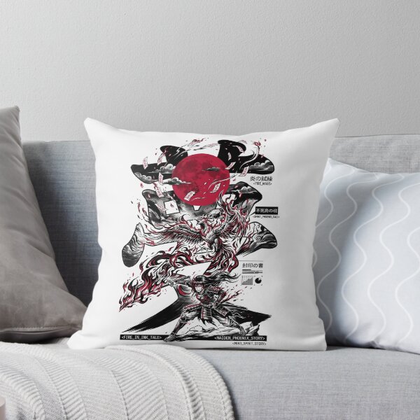 Item preview, Fire Soul Kanji Phoenix Samurai Warrior Japanese Katana Manga Aesthetic designed and sold by mood-draftsman.