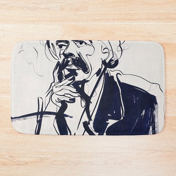 Item preview, David Lloyd George, leader - Blue Abstract Art designed and sold by shadow-bloom.