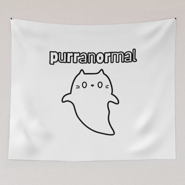 Item preview, Cute Ghost Kitty Drawing designed and sold by CursedButCute1.