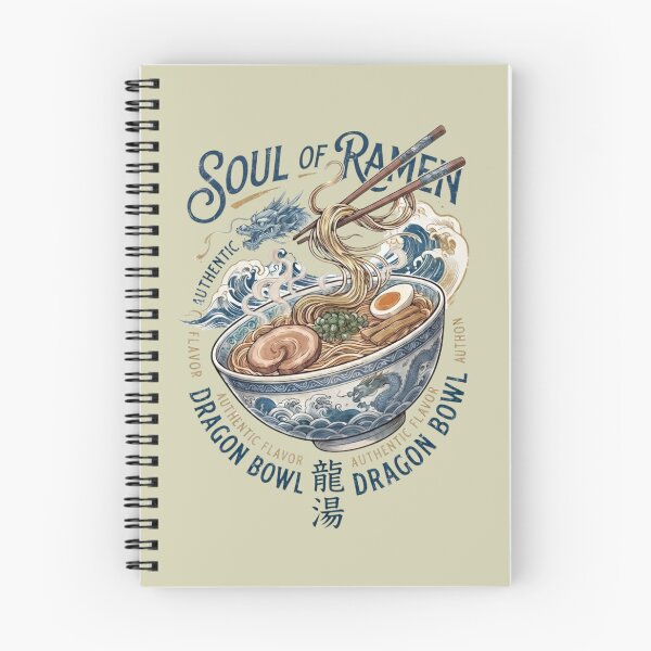 Item preview, Soul of Ramen Vintage Japanese Dragon Bowl Art designed and sold by ArtivoNest.