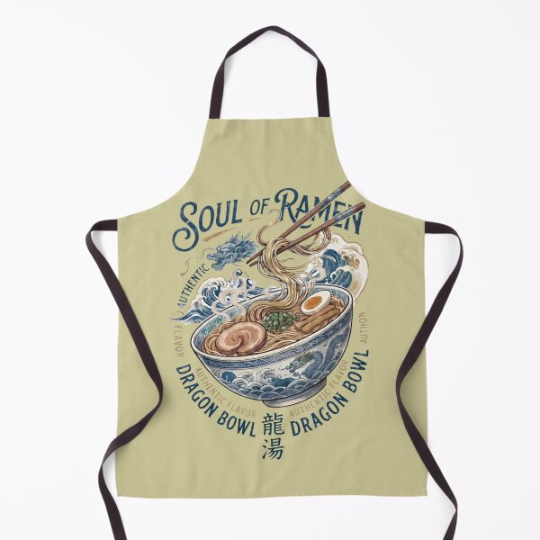 Item preview, Soul of Ramen Vintage Japanese Dragon Bowl Art designed and sold by ArtivoNest.