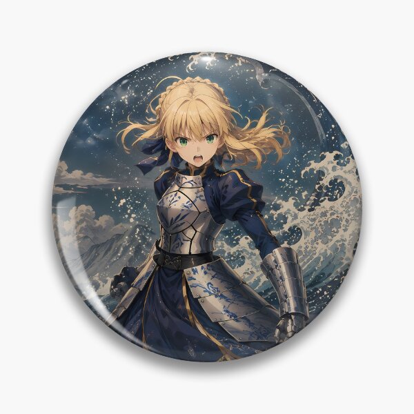 Item preview, Saber Fate Stay Night Great Wave Moon Guardian designed and sold by mildaclairmo.