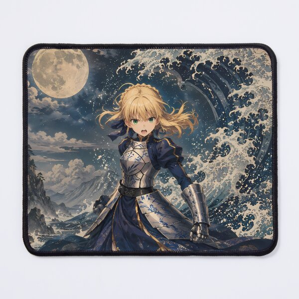 Item preview, Saber Fate Stay Night Great Wave Moon Guardian designed and sold by mildaclairmo.