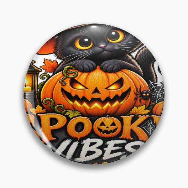 Item preview, Spooky Vibes Only – Cute Black Cat Halloween designed and sold by abdlhakim taoufik.