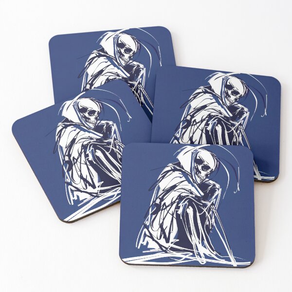 Item preview, Death personification - Blue Abstract Art designed and sold by shadow-bloom.