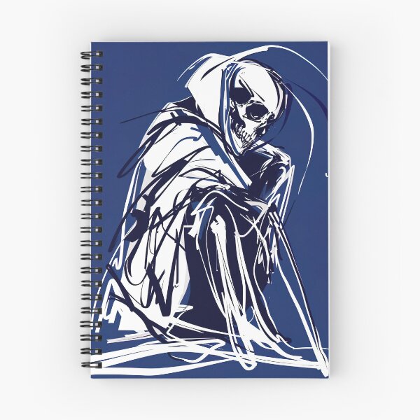 Item preview, Death personification - Blue Abstract Art designed and sold by shadow-bloom.
