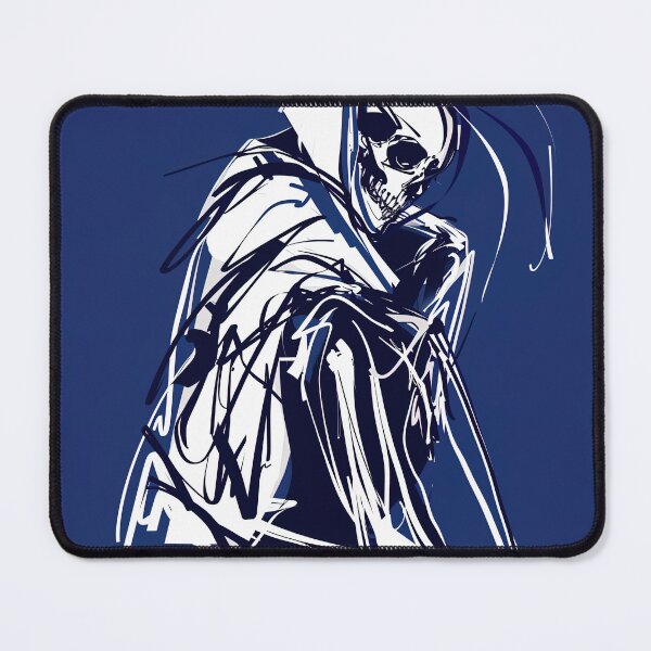 Item preview, Death personification - Blue Abstract Art designed and sold by shadow-bloom.