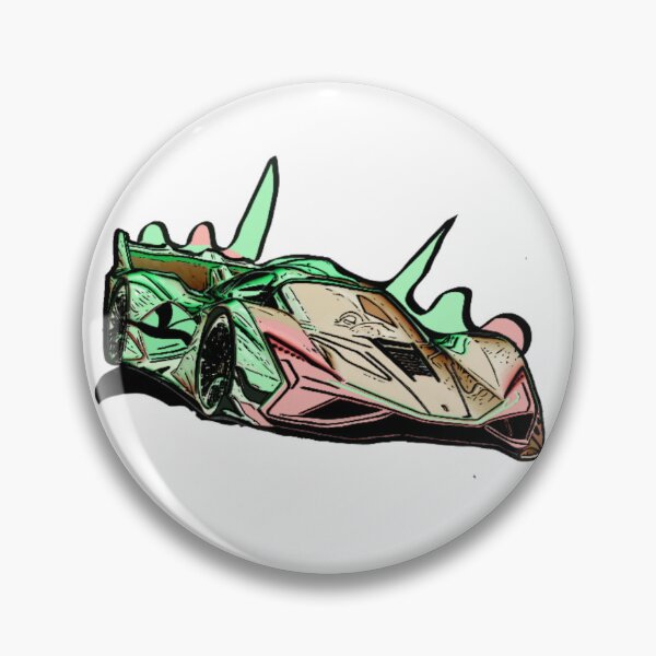 Item preview, Neon Mint Pink Hypercar Abstract Wave Concept Art designed and sold by Nexus Space.
