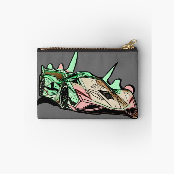Item preview, Neon Mint Pink Hypercar Abstract Wave Concept Art designed and sold by Nexus Space.