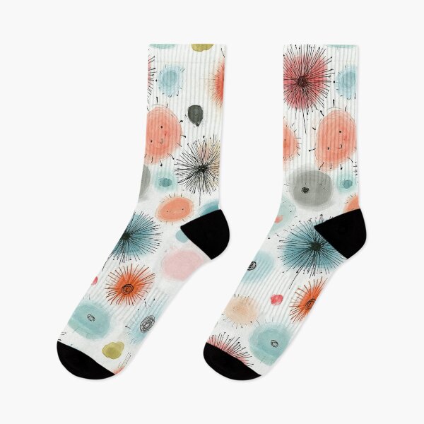 Item preview, Abstract Mid Century Modern Teal Coral Watercolor Pattern designed and sold by CurrentPhase.