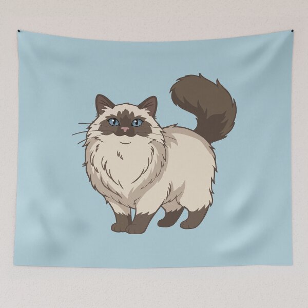 Item preview, Long Haired Ragdoll Cat designed and sold by heartlocked.