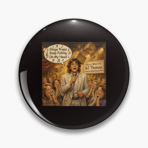 Item preview, BJ Thomas – Stage Props Keep Falling On My Head (1960s Rockwell Style) designed and sold by Rick London Gifts.