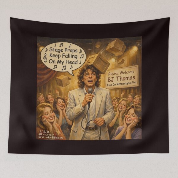 Item preview, BJ Thomas – Stage Props Keep Falling On My Head (1960s Rockwell Style) designed and sold by Rick London Gifts.