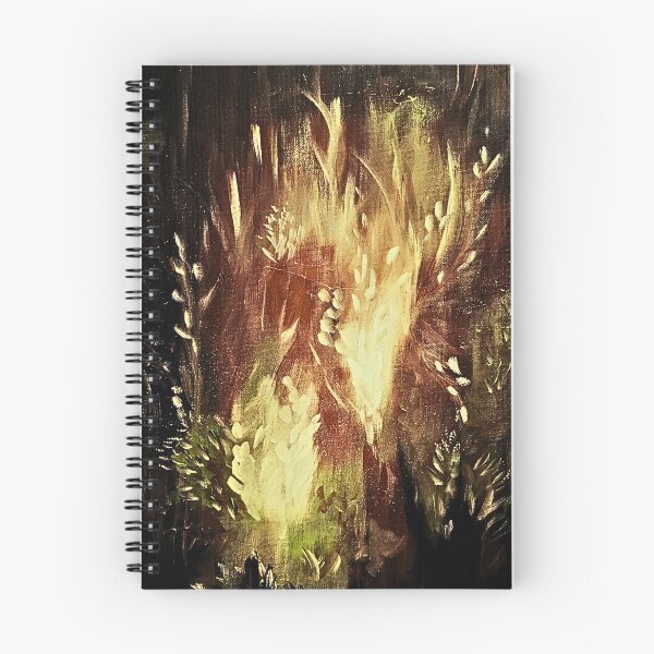Item preview, Moody Abstract Autumn Fire Acrylic Painting designed and sold by ArtistsAtticWI.