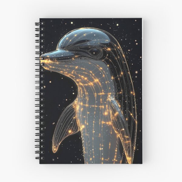Item preview, Dolphin Celestial Motion Ocean Spirit Artwork designed and sold by mildaclairmo.