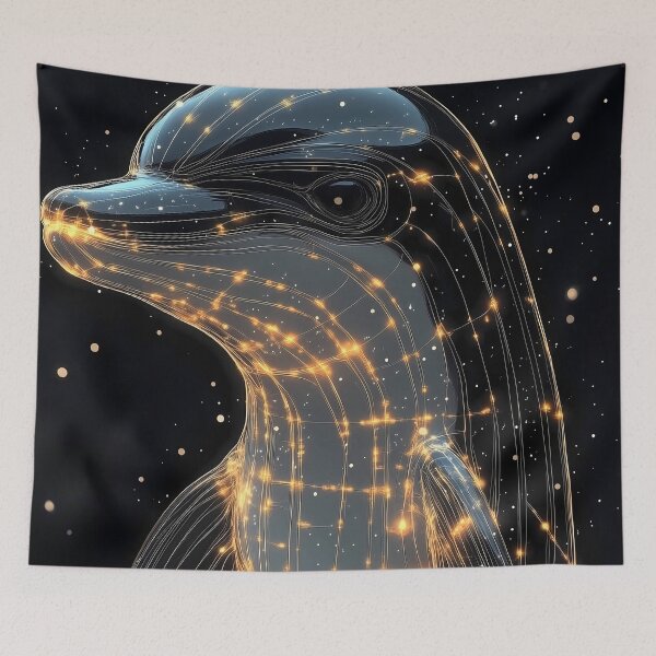 Item preview, Dolphin Celestial Motion Ocean Spirit Artwork designed and sold by mildaclairmo.
