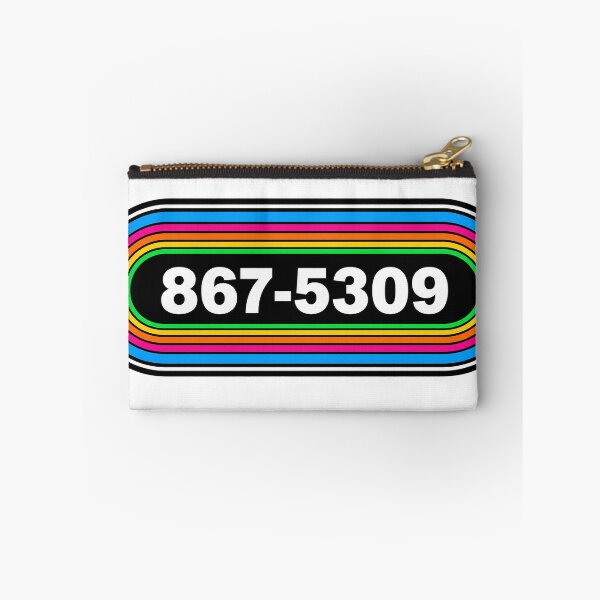 Item preview, 867-5309 Retro Rainbow Phone Number designed and sold by PIXEL POP DESIGNS - Beyond the Norm!.