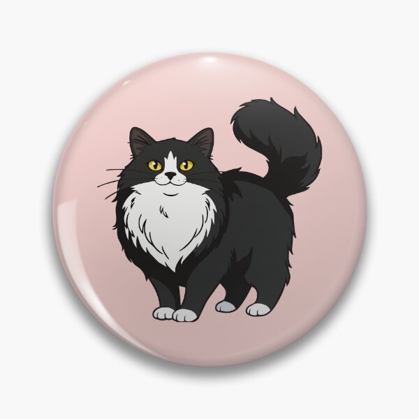 Item preview, Long Haired Tuxedo Cat designed and sold by heartlocked.
