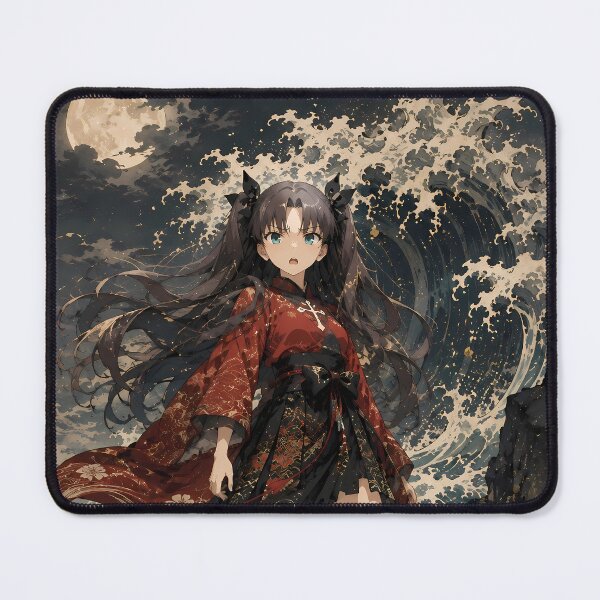 Item preview, Rin Tohsaka Fate Stay Night Great Wave Moon designed and sold by mildaclairmo.