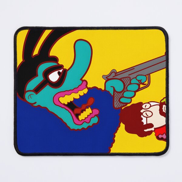 Item preview, Surreal Cartoon Shooting Scene with Blue Creature designed and sold by Baby-Care.