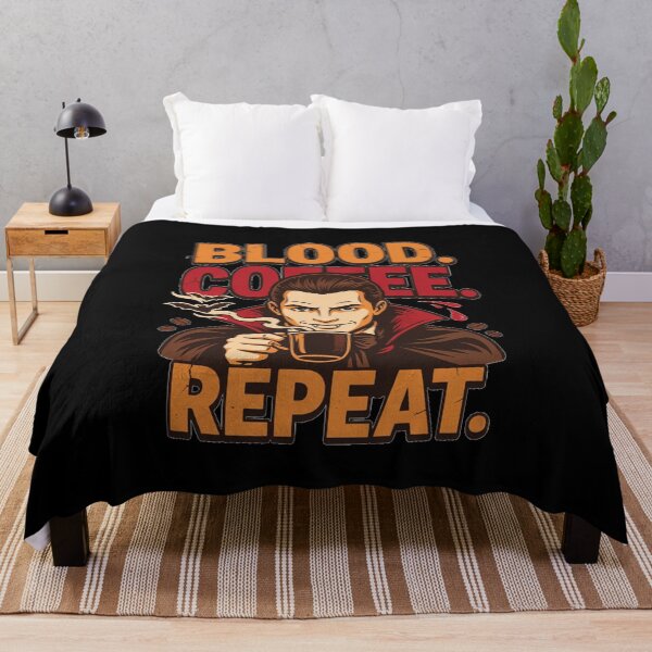 Item preview, Halloween Vampire - Blood. Coffee. Repeat. designed and sold by No Excuses Supply.