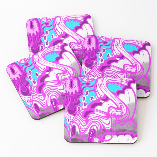 Item preview, Psychedelic Abstract Line Art with Neon Accents designed and sold by Baby-Care.