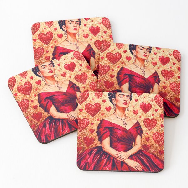 Item preview, Red Satin, Hearts & Roses Frida designed and sold by reggiemercedes.