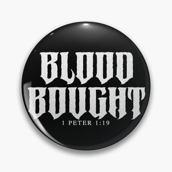 Item preview, Blood Bought Gothic Christian Design designed and sold by PureGritFaith.